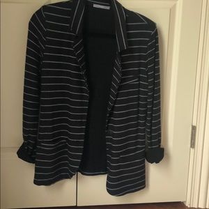 Tart black and grey striped blazer size M